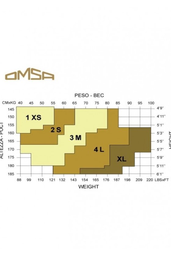 Жіночі колготи Omsa Attiva 40 Італія 