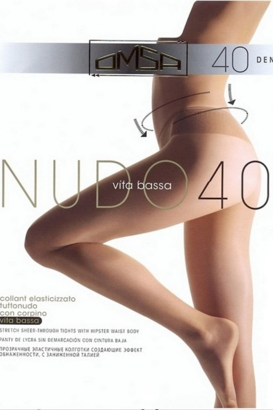 Женские колготки Omsa Nudo vita bassa 40 Италия 