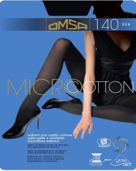 Жіночі колготи Omsa Micro&Cotton 140 Італія 