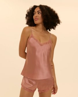  Шелковый комплект с шортами Simone Perele (Франция) 1F8902/1F8640