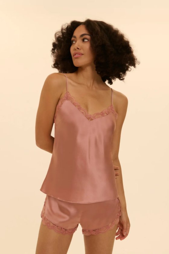  Шелковый комплект с шортами Simone Perele (Франция) 1F8902/1F8640