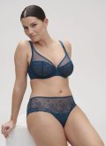 Трусики-шорты с кружевом Simone Perele (Франция) 12Х630 bleu prestige