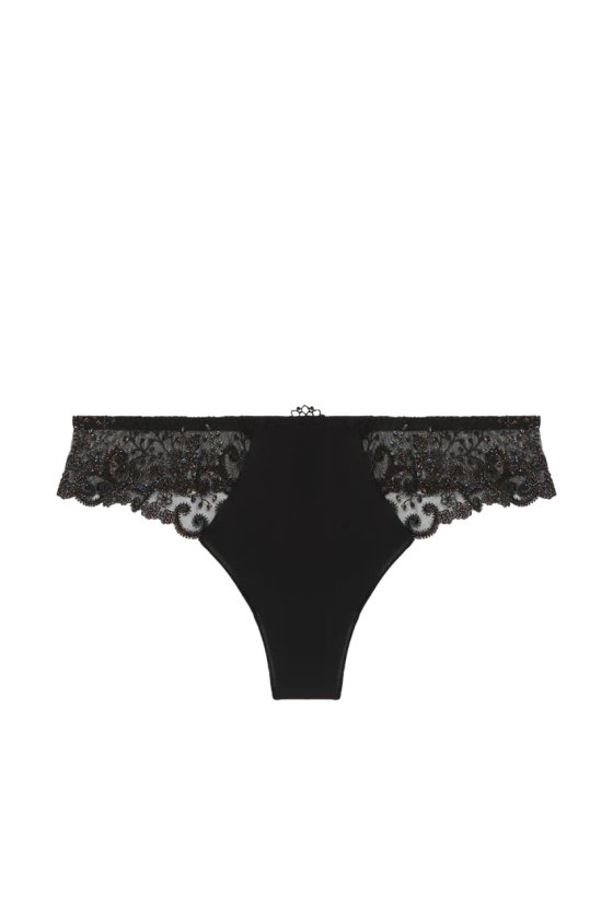 Трусы стринги кружевные Simone Perele (Франция) 12X700 noir gem