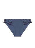 Трусики сліпи з мереживом Simone Perele (Франція) 1E2720 bleu cendre