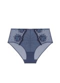 Трусики высокие слипы с кружевом Simone Perele (Франция) 1E2770 bleu cendre