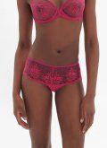 Трусики шортики с кружевом Simone Perele (Франция) 1E2630 disco pink