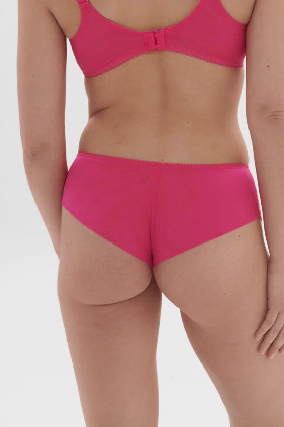 Трусики шортики с кружевом Simone Perele (Франция) 1E2630 disco pink